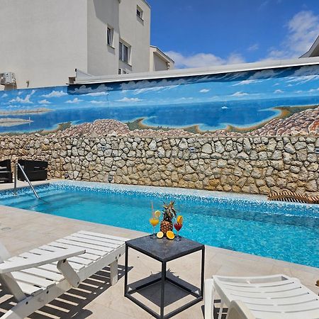 The Golden Grotto Apartments Novalja Kültér fotó