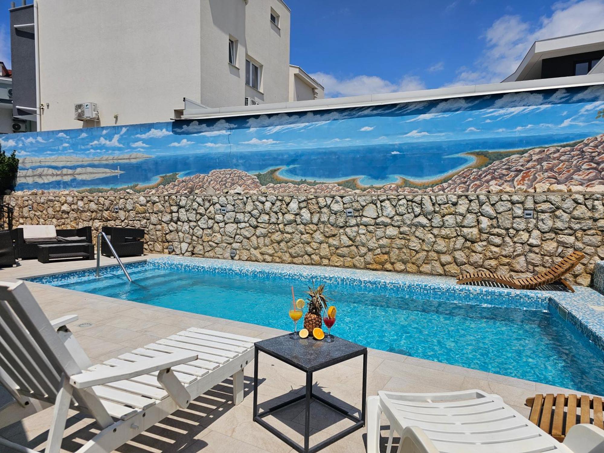 The Golden Grotto Apartments Novalja Kültér fotó